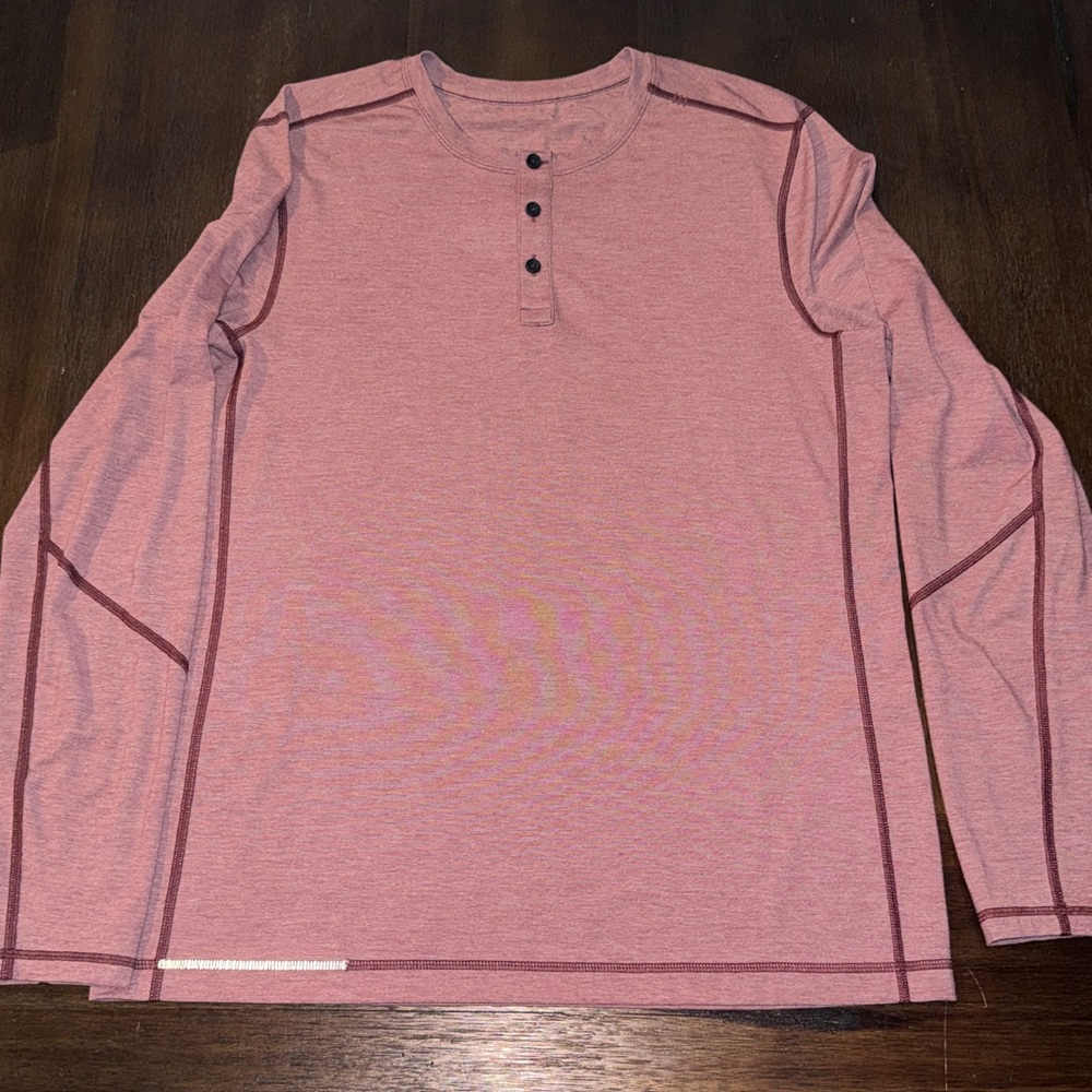 Lululemon T.H.E. LS Henley Shirt Large